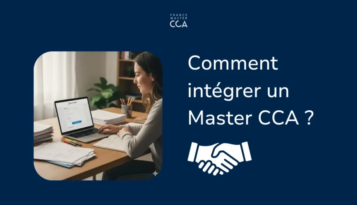 Étudiant préparant son dossier d’admission au Master CCA à l’université