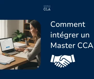 Étudiant préparant son dossier d’admission au Master CCA à l’université