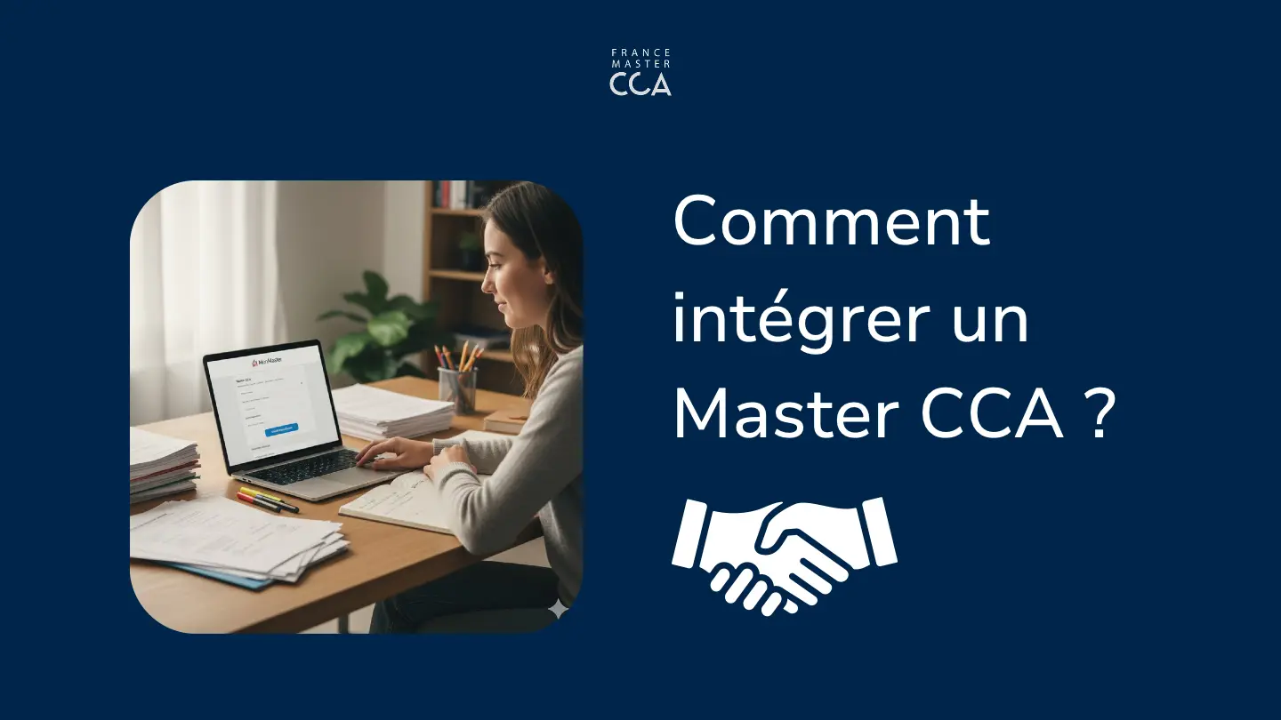 Étudiant préparant son dossier d’admission au Master CCA à l’université